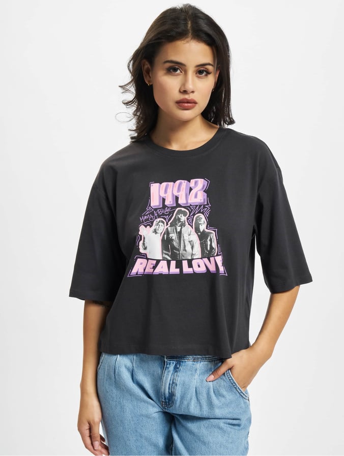 Only Ropa superiór / Camiseta 1992 Pink en negro 895662