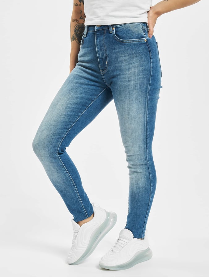 Only Damen Skinny Jeans Onlbecks In Blau