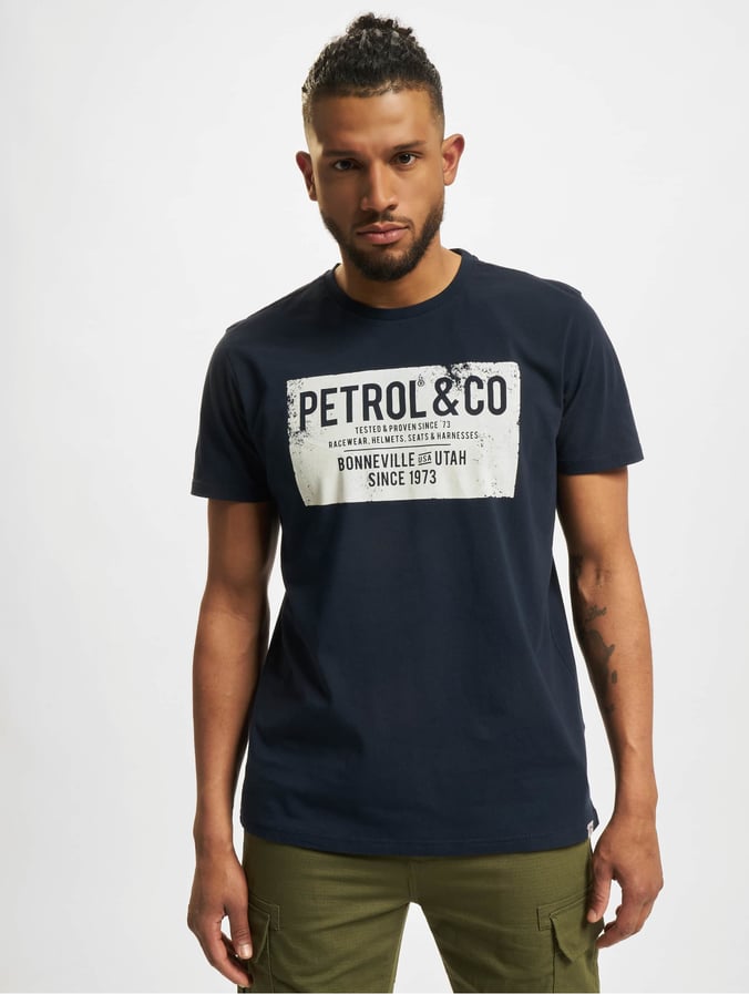 Petrol Ropa / Camiseta Block en azul 882300