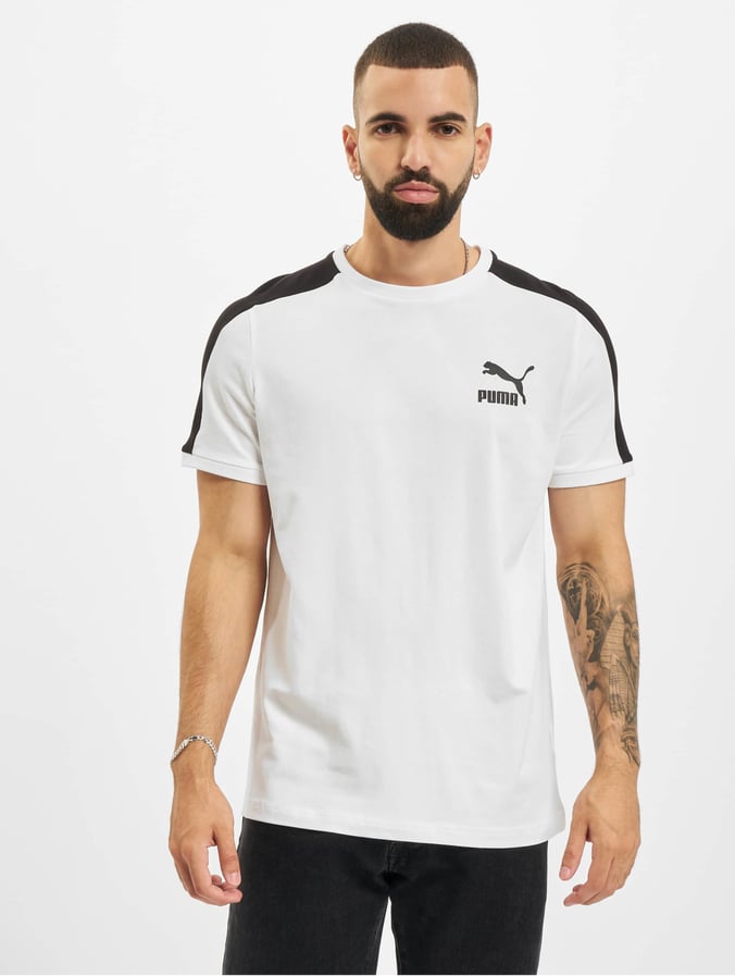 Puma Ropa / Camiseta Iconic blanco 836700