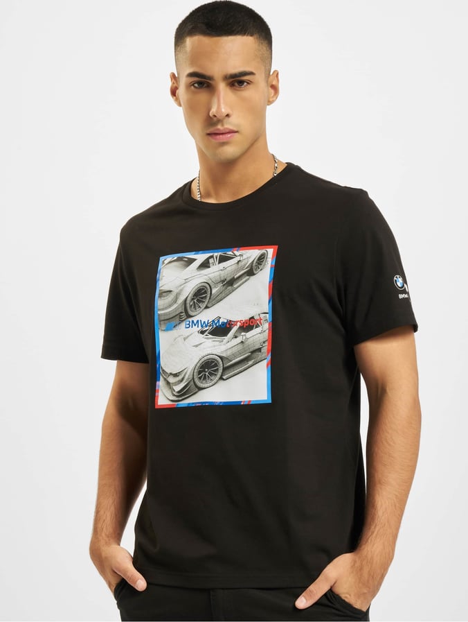 Puma Ropa superiór / Camiseta BMW MMS Logo Graphic en negro 836216