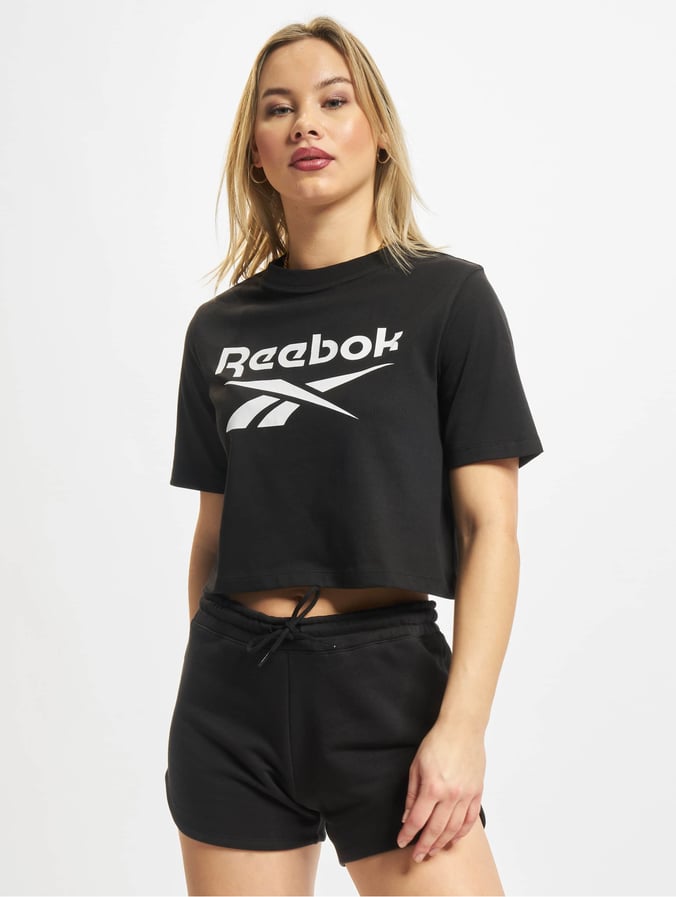 Reebok Ropa superiór / Camiseta RI BL Crop en negro 871066