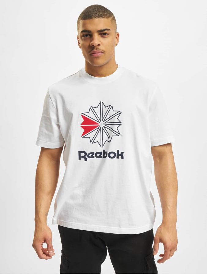onderschrift nicht omvatten Reebok bovenstuk / t-shirt CL Starcrest in wit 870944
