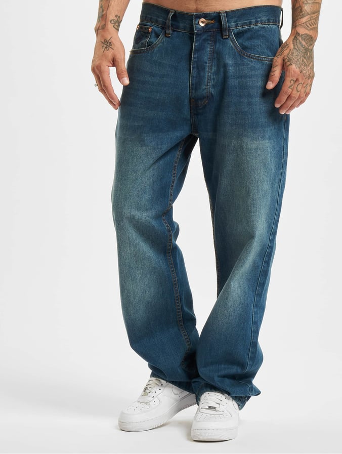 Rocawear Männer Loose Fit Jeans Crime blau Größe W30 31 32 33 34 36 38 40 42 44