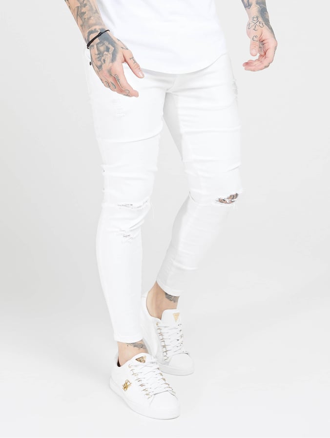 jean skinny blanc homme