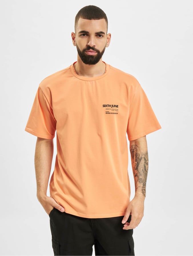 Sixth June Overwear / T-Shirt Barcode in orange 819193