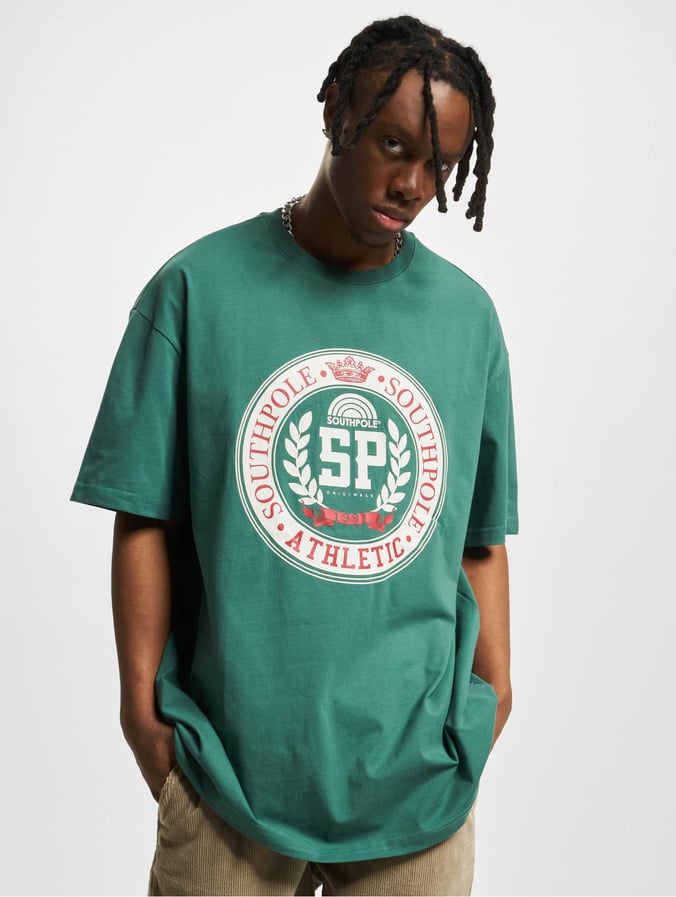 Southpole Ropa superiór / Camiseta College en verde 942289