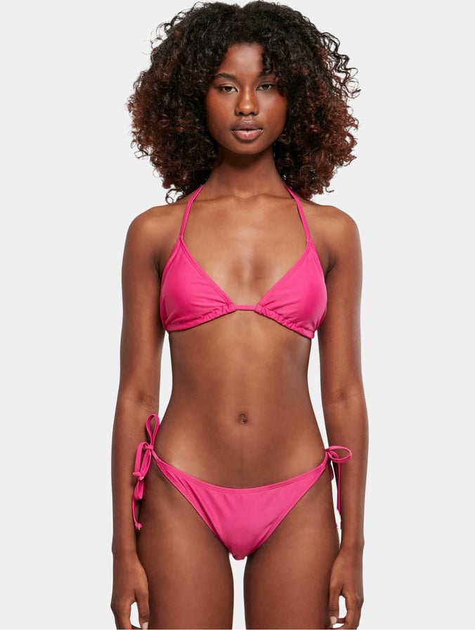 Aap alias Delegatie Urban Classics Underwear / Beachwear / Bikini Ladies Recycled Triangle in  pink 900235