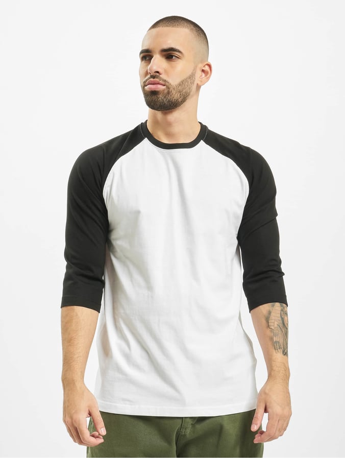 Urban Classics Ropa superiór / Camiseta Contrast 3/4 Sleeve Raglan en  blanco 78542