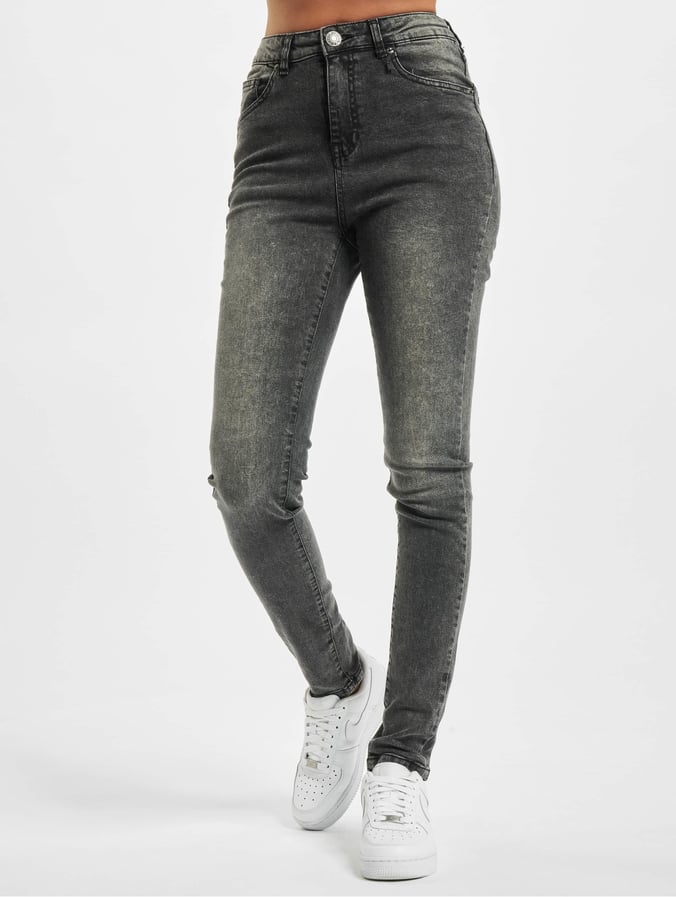 Urban Pantalón vaquero / Jeans de cintura alta Ladies en negro 798216