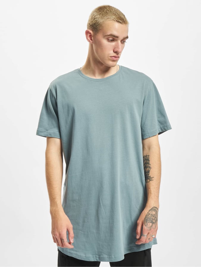 Urban Classics Herren T-Shirt Long Tee in blau 867294
