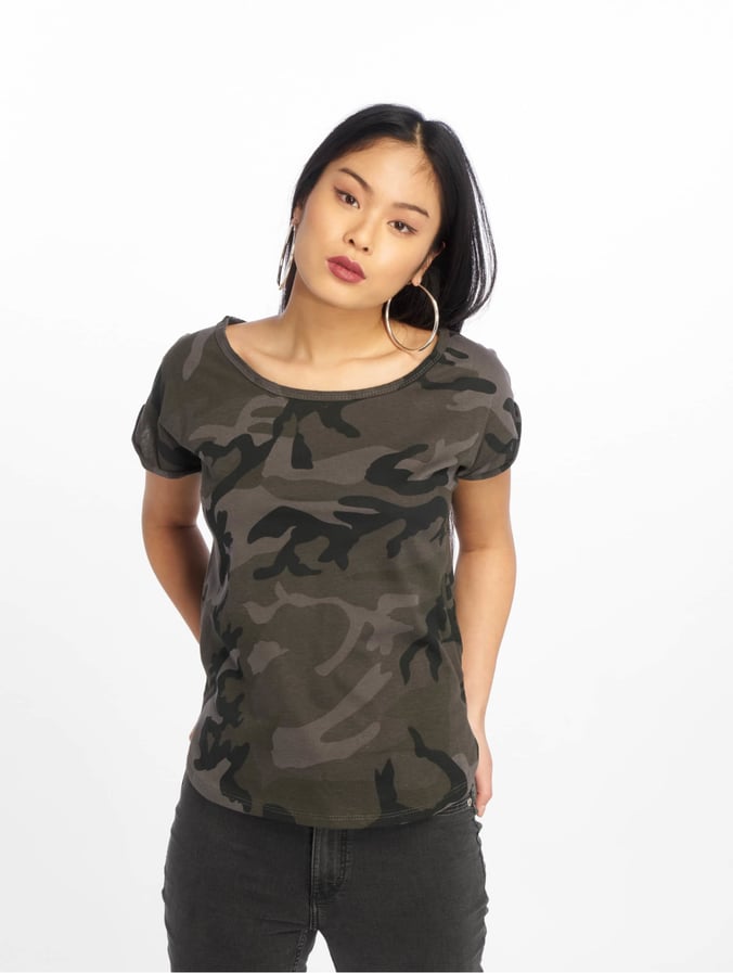 Chip Uitstekend Vlekkeloos Urban Classics bovenstuk / t-shirt Camo Back Shaped in camouflage 494620