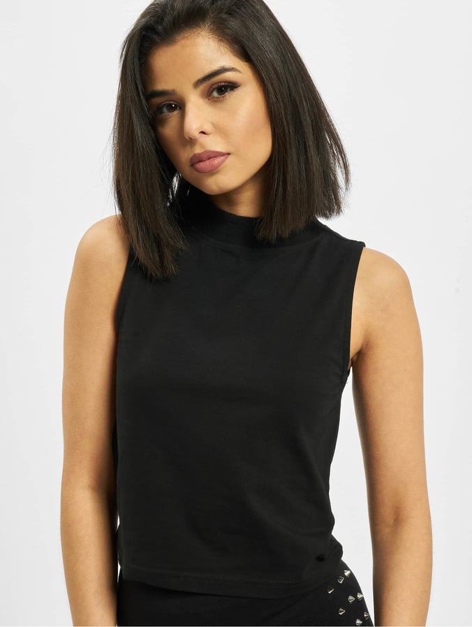 Urban Classics Damen Top Ladies Turtleneck In Schwarz