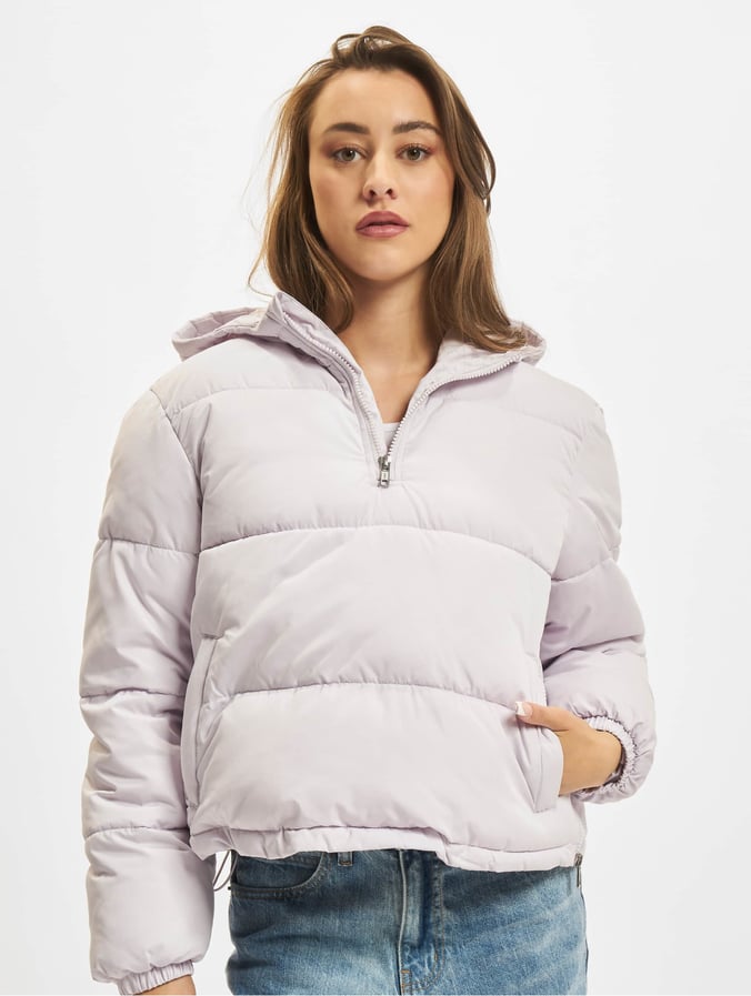 droefheid zin ziekte Urban Classics jas / winterjas Ladies Puffer Pull Over in wit 861053