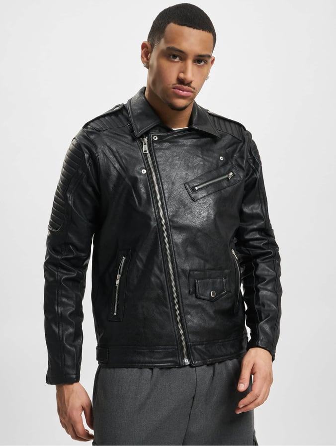 spellen Additief Aankoop VSCT Clubwear jas / leren jas Leatherlook in zwart 964119