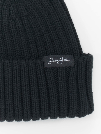Sean John / Beanie Script Flag Label Short in zwart