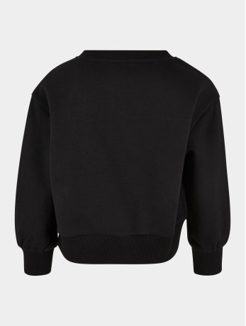 Urban Classics Sweater/trui kinderen -Kids 110/116- Oversized Crewneck Zwart