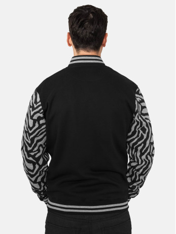 Urban Classics / Baseball jack 2-Tone Zebra in zwart