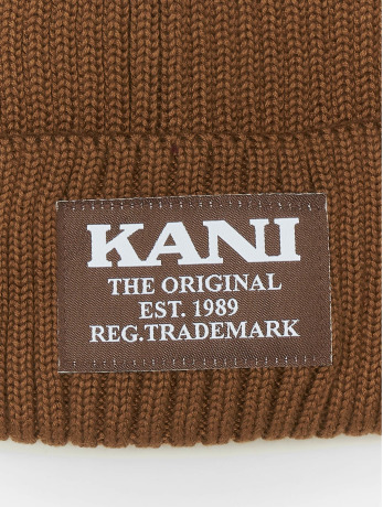 Karl Kani / Beanie Woven Retro Classic in bruin