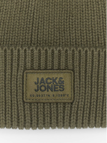 Jack & Jones / Beanie Classic Short in olijfgroen