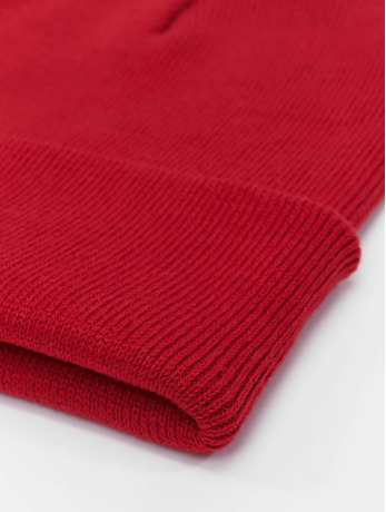 MSTRDS / Beanie Basic Flap Long in rood