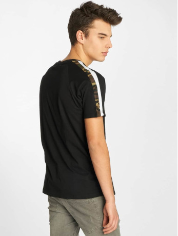 Urban Classics / t-shirt Stripe Raglan in zwart