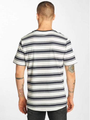 Urban Classics Heren Tshirt -L- Double Stripe Long Shaped Wit