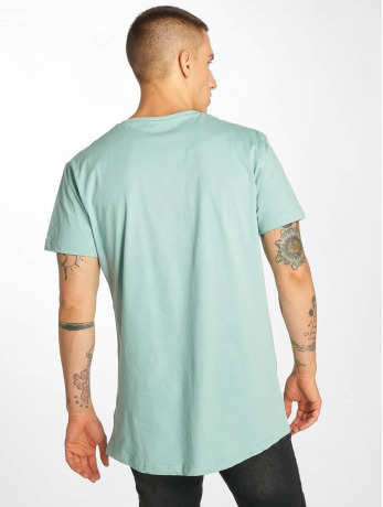 Urban Classics Heren Tshirt -S- Shaped Long Blauw