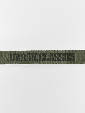 Urban Classics / riem Jaquard in groen