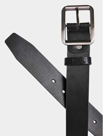 Urban Classics / riem Synthetic Leather Thorn Buckle Basic in zwart