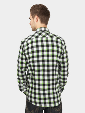 Urban Classics / overhemd Tricolor Checked Light Flanell in zwart