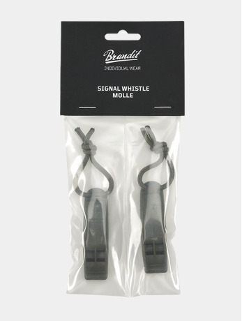 Brandit / Overige Signal Whistle Molle 2-Pack in olijfgroen