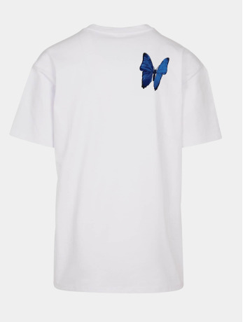 Mister Tee Heren Tshirt -S- Le Papillon Oversize Wit
