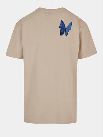 Mister Tee Heren Tshirt -S- Le Papillon Oversize Creme