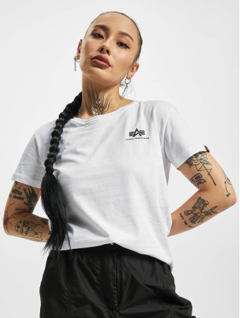 AlphaIndustriesT-ShirtBASICTSMALLLOGOWMN09WHITE–