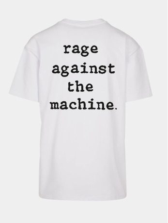 Mister Tee Upscale / t-shirt Rage Against The Machine Oversize in wit