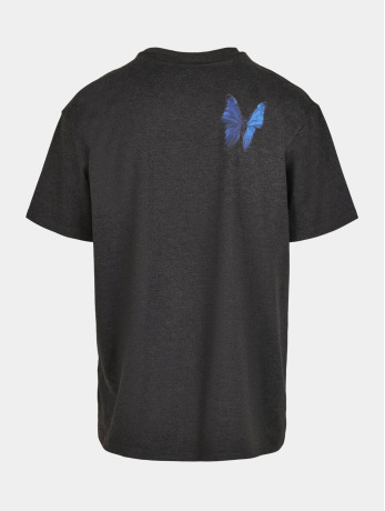 Mister Tee Upscale / t-shirt Le Papillon Oversize in grijs