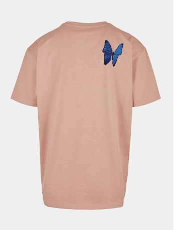 Mister Tee Upscale / t-shirt Le Papillon Oversize in rose