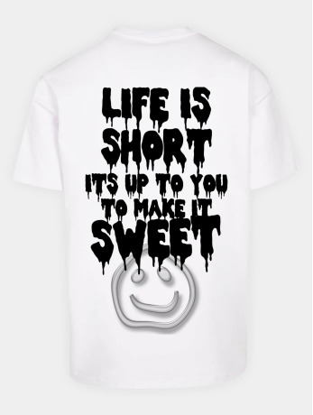 Lost Youth / t-shirt 'Life Is Short' in wit