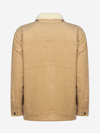 Karl Kani / winterjas Chest Signature Corduroy in beige