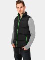 Urban Classics / Bodywarmer Contrast Bubble in zwart