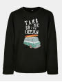 Urban Classics Kinder Longsleeve shirt -Kids 110- Take Me To The Ocean Take Me To The Ocean Zwart