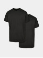 Build Your Brand / t-shirt Back Seam 2-Pack in zwart