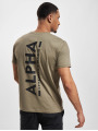 Alpha Industries / t-shirt Backprint in olijfgroen