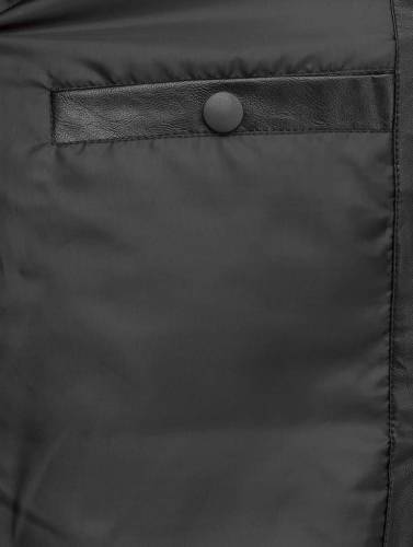 VSCT Clubwear / leren jas Padded Leather in zwart