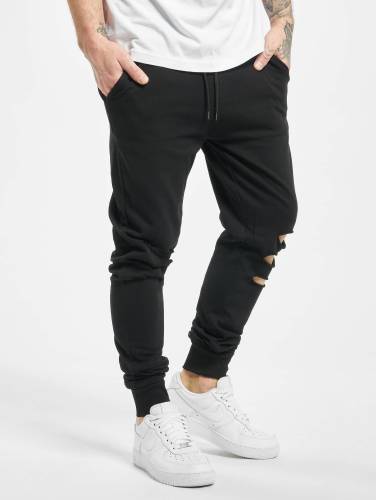 Urban Classics / joggingbroek Cutted Terry in zwart