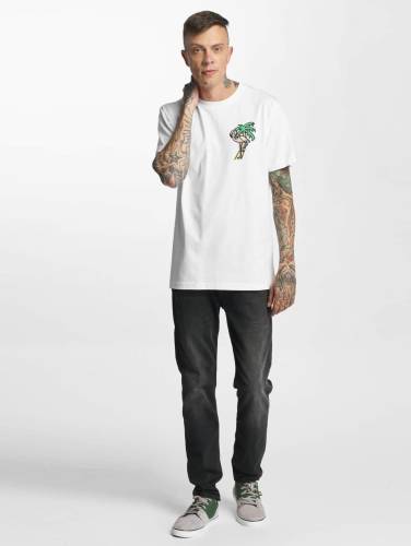 Mister Tee / t-shirt Flamingo in wit
