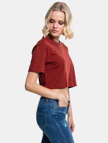 Urban Classics Dames Tshirt -L- Overszied Kort oversized Rood