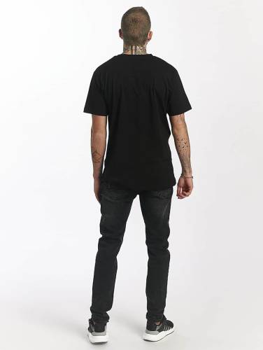 Mister Tee / t-shirt Waterpaint Skull in zwart