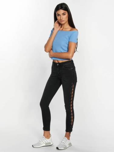 Urban Classics Skinny jeans -Taille, 26 inch- Denim Lace Up Zwart